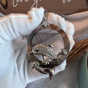 Mother of Pearl Dolphin Pendant